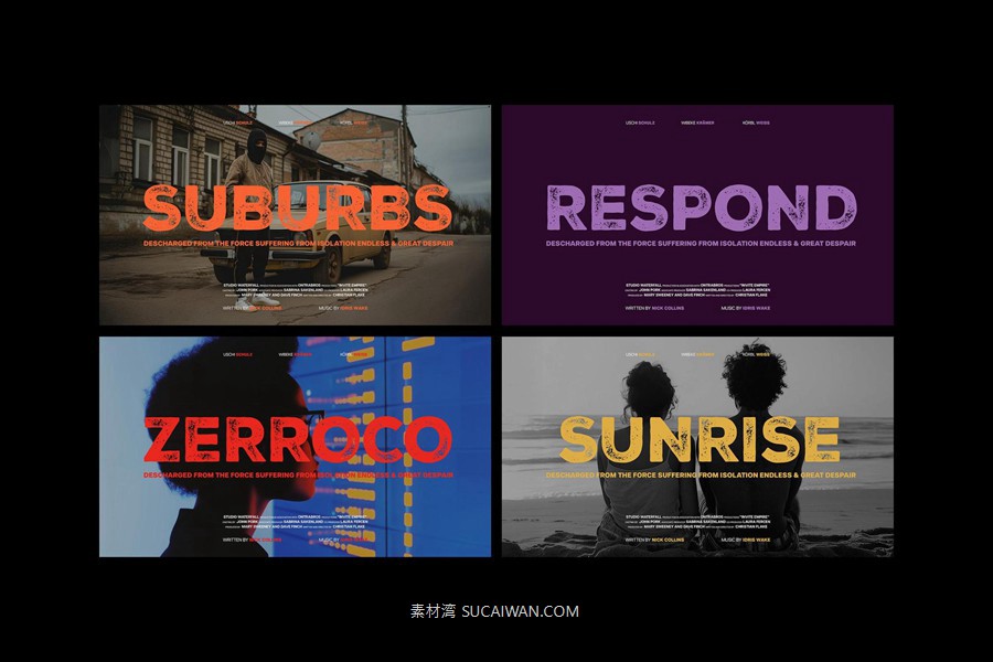 12款电影电视剧预告片海报psd分层源文件模版 Film Titles Collection , 第14张-素材湾丨精选海外优质设计素材资源 12款电影电视剧预告片海报psd分层源文件模版 Film Titles Collection , sucaiwan.com