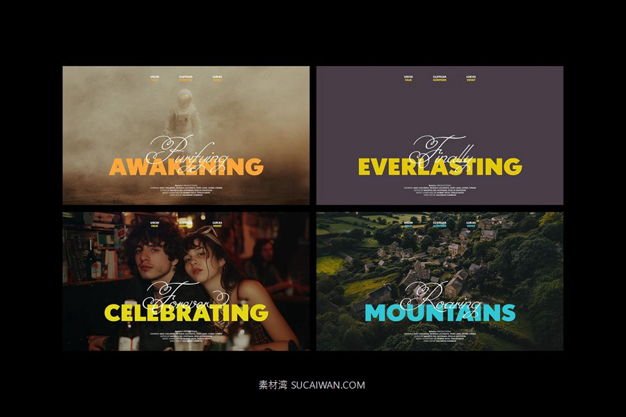 12款电影电视剧预告片海报psd分层源文件模版 Film Titles Collection , 第16张-素材湾丨精选海外优质设计素材资源 12款电影电视剧预告片海报psd分层源文件模版 Film Titles Collection , sucaiwan.com