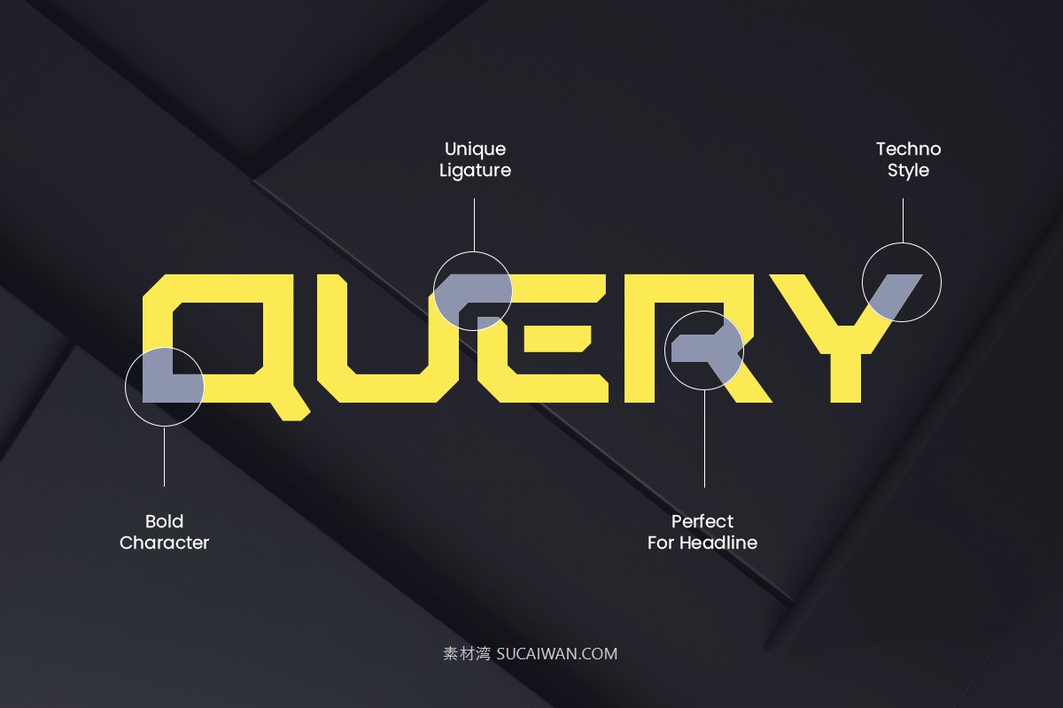 现代科幻赛博朋克风品牌海报电子竞技设计无衬线英文字体 Glander – Techno Font , 第2张-素材湾丨精选海外优质设计素材资源 现代科幻赛博朋克风品牌海报电子竞技设计无衬线英文字体 Glander – Techno Font , sucaiwan.com