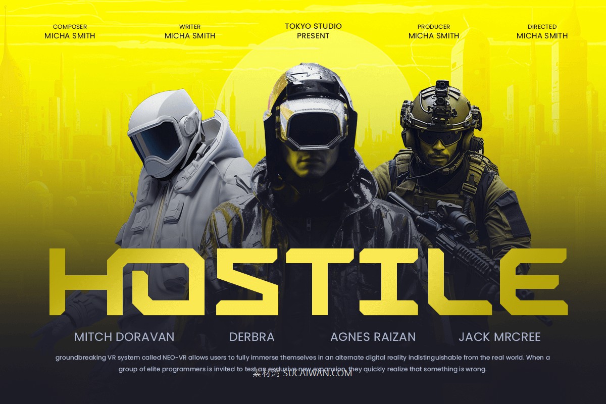 现代科幻赛博朋克风品牌海报电子竞技设计无衬线英文字体 Glander – Techno Font , 第9张-素材湾丨精选海外优质设计素材资源 现代科幻赛博朋克风品牌海报电子竞技设计无衬线英文字体 Glander – Techno Font , sucaiwan.com