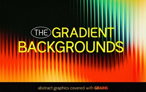 8款分形长虹玻璃科幻渐变海报设计JPG背景素材 The Gradient Backgrounds Pack