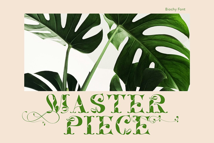 时尚奢华海报婚礼徽标设计衬线英文字体安装包 Biochy Luxury Serif 设计素材 sucaiwan.com