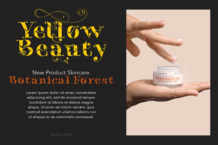 时尚奢华海报婚礼徽标设计衬线英文字体安装包 Biochy Luxury Serif 设计素材 sucaiwan.com