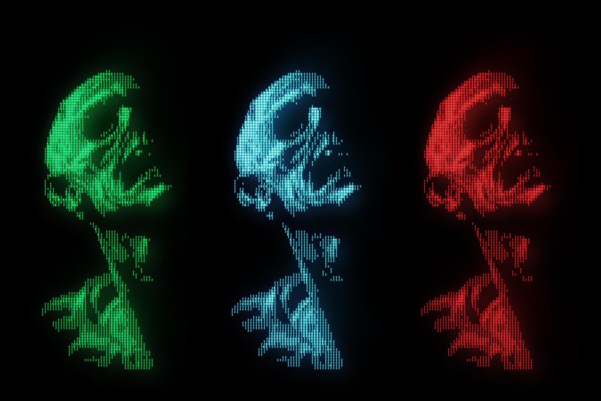 复古未来主义屏幕辉光像素化显示器反乌托邦效果PS(PSD)设计模板样机 Analog Retro-Futuristic Monitor Effect , sucaiwan.com