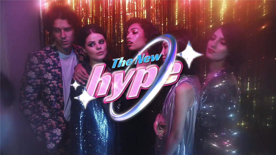 复古千禧Y2风格霓虹发光酸性镀铬金属短片音乐视频文字标题动画AE/PR模板 , sucaiwan.com