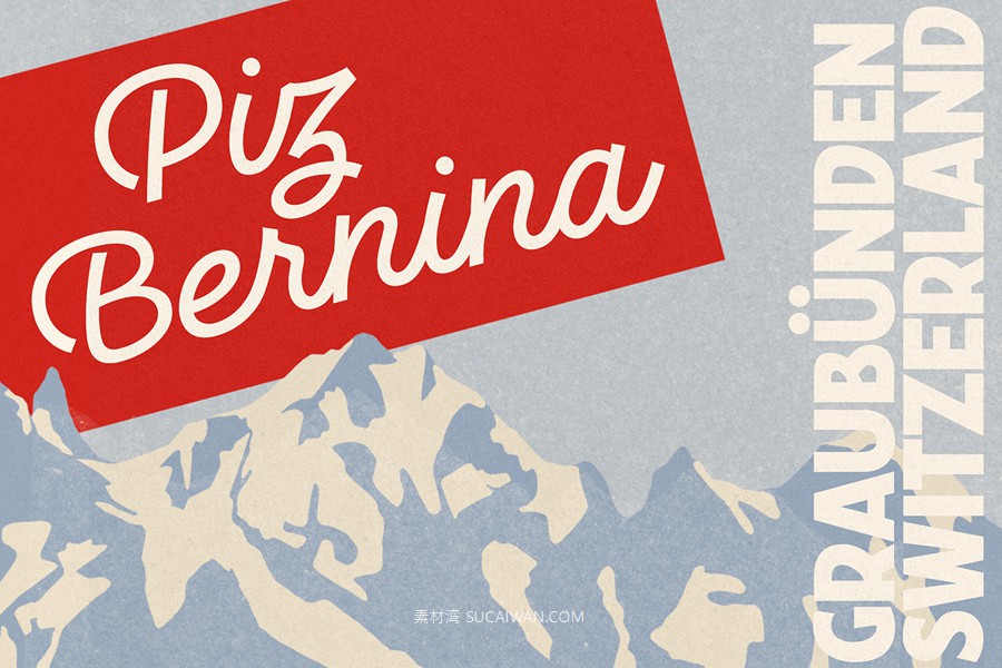 50年代复古海报书籍封面标题品牌标识logo设计psai英文字体安装包 Travel The World Font Family , 第15张-素材湾丨精选海外优质设计素材资源 50年代复古海报书籍封面标题品牌标识logo设计psai英文字体安装包 Travel The World Font Family , sucaiwan.com