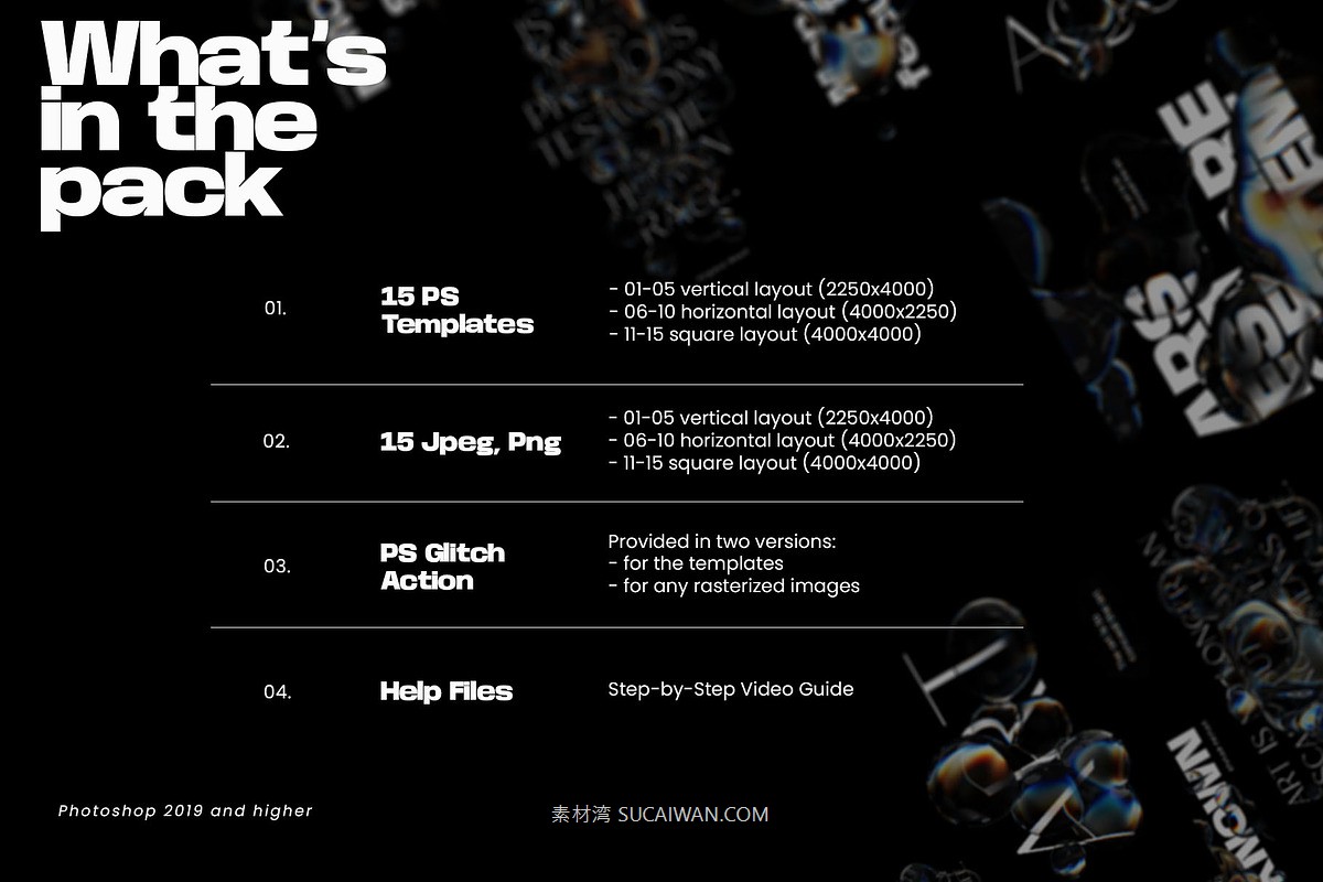 新潮透明液体水珠水滴失真故障扭曲折射特效海报字体标题设计ps样机动作素材 Bubble Photoshop Templates , 第2张-素材湾丨精选海外优质设计素材资源 新潮透明液体水珠水滴失真故障扭曲折射特效海报字体标题设计ps样机动作素材 Bubble Photoshop Templates , sucaiwan.com