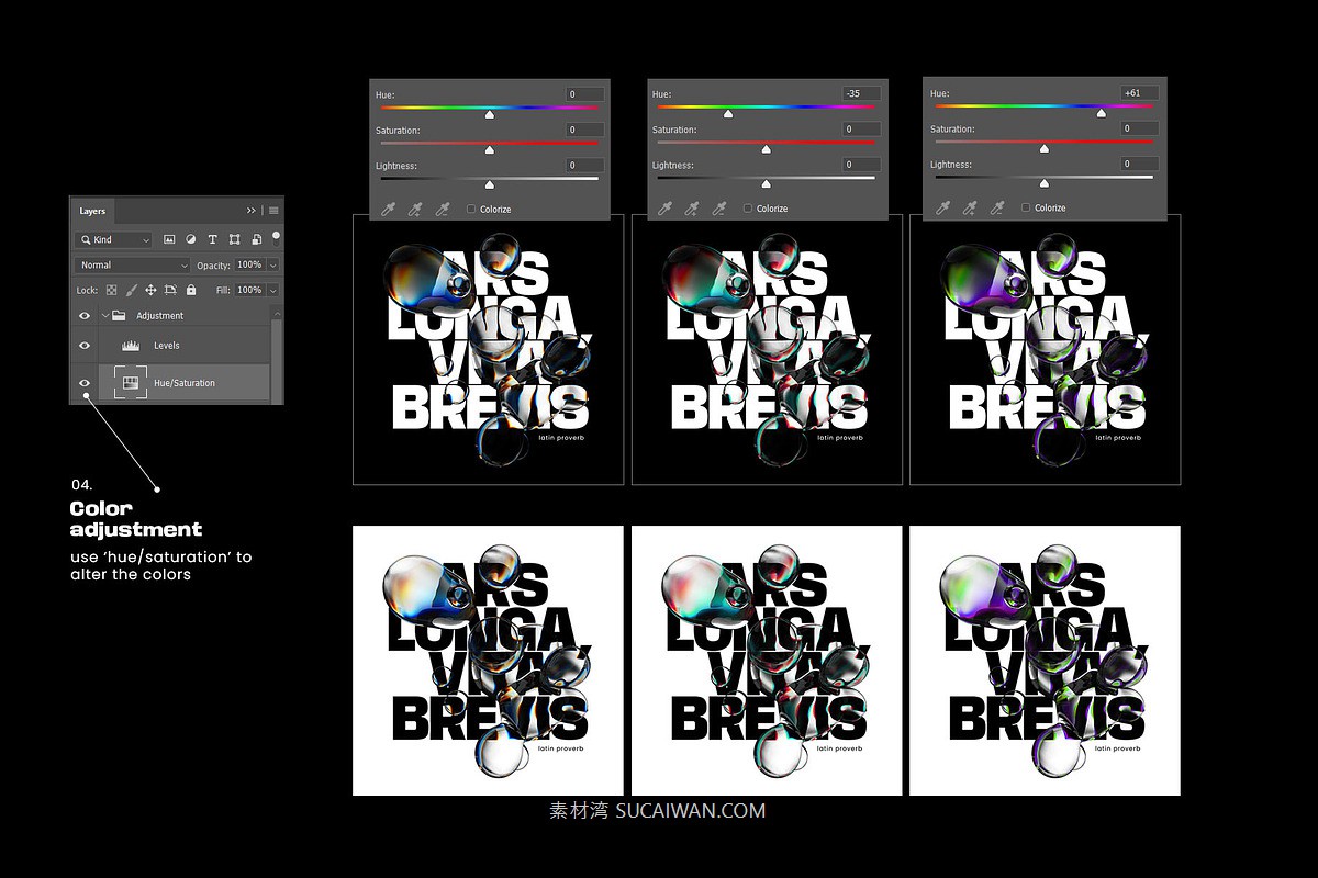 新潮透明液体水珠水滴失真故障扭曲折射特效海报字体标题设计ps样机动作素材 Bubble Photoshop Templates , 第6张-素材湾丨精选海外优质设计素材资源 新潮透明液体水珠水滴失真故障扭曲折射特效海报字体标题设计ps样机动作素材 Bubble Photoshop Templates , sucaiwan.com