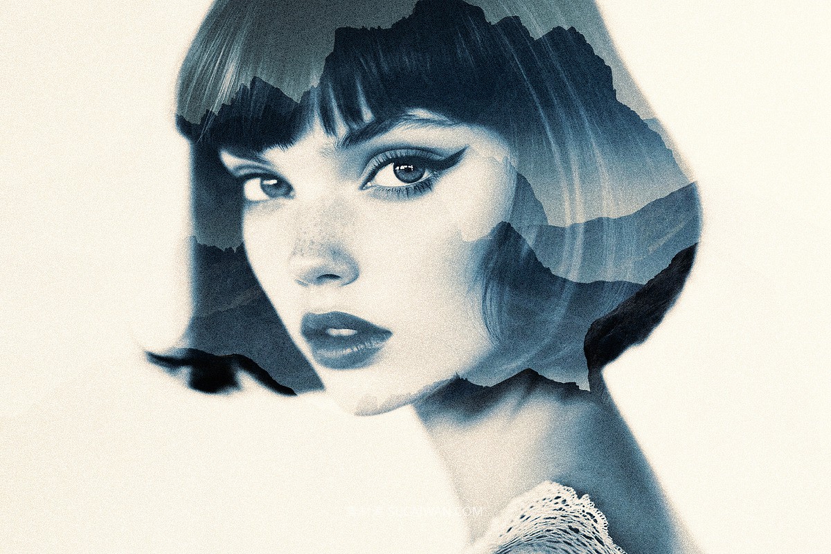 老式噪点颗粒双重曝光照片效果PS特效滤镜样机 Double Exposure Template Effect , 第3张-素材湾丨精选海外优质设计素材资源 老式噪点颗粒双重曝光照片效果PS特效滤镜样机 Double Exposure Template Effect , sucaiwan.com