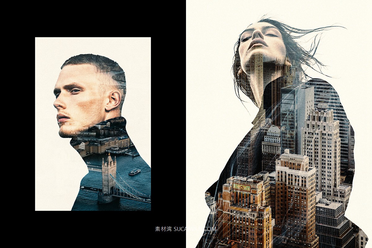 老式噪点颗粒双重曝光照片效果PS特效滤镜样机 Double Exposure Template Effect , 第6张-素材湾丨精选海外优质设计素材资源 老式噪点颗粒双重曝光照片效果PS特效滤镜样机 Double Exposure Template Effect , sucaiwan.com