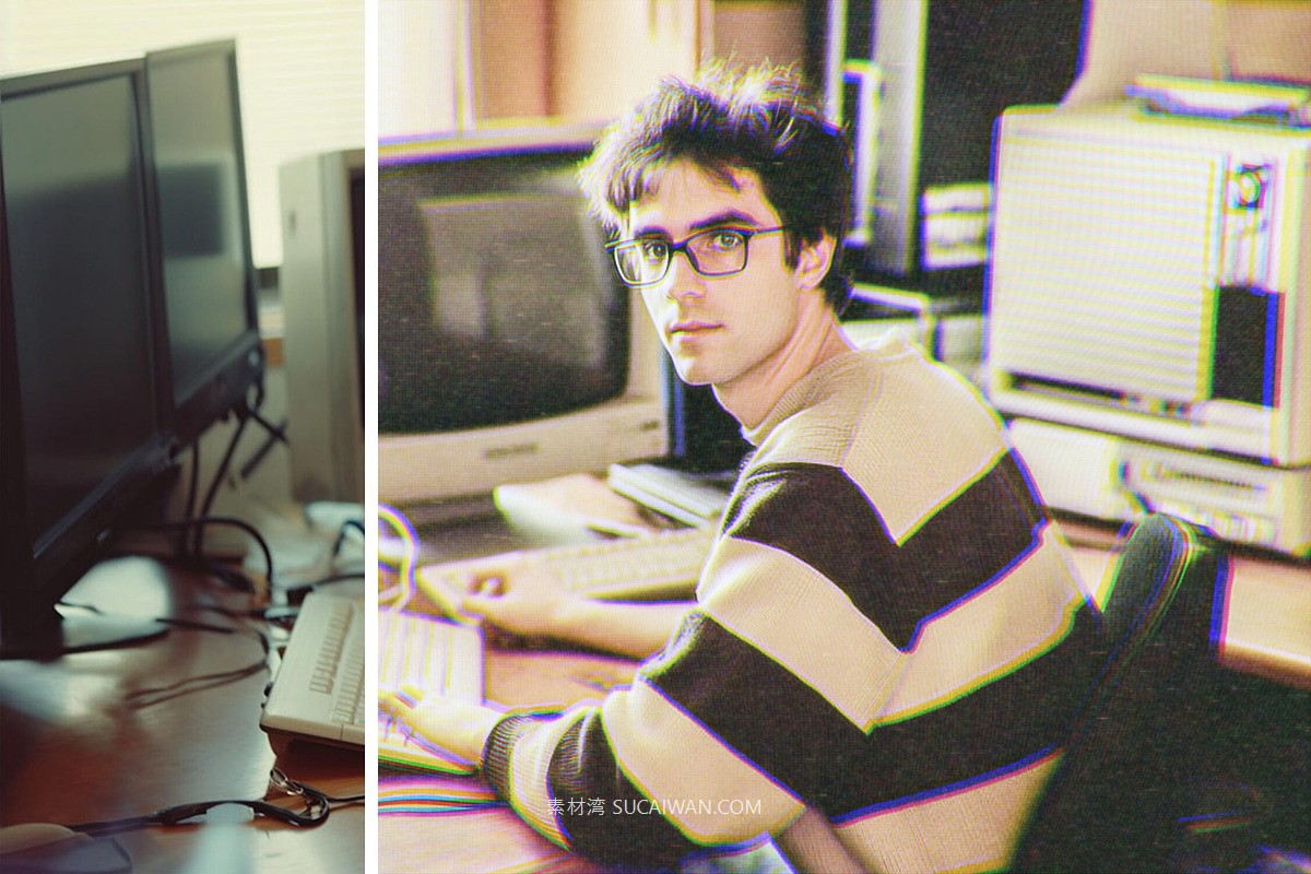 复古故障燥点模糊照片效果ps特效滤镜样机 1990s VHSTape Effect , 第5张-素材湾丨精选海外优质设计素材资源 复古故障燥点模糊照片效果ps特效滤镜样机 1990s VHSTape Effect , sucaiwan.com