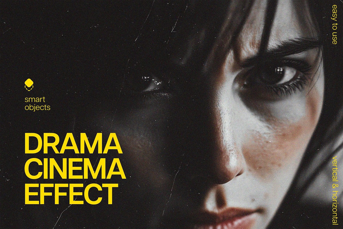 粒状划痕电影效果ps特效滤镜样机 Drama Cinema Effect , 第1张-素材湾丨精选海外优质设计素材资源 粒状划痕电影效果ps特效滤镜样机 Drama Cinema Effect , sucaiwan.com