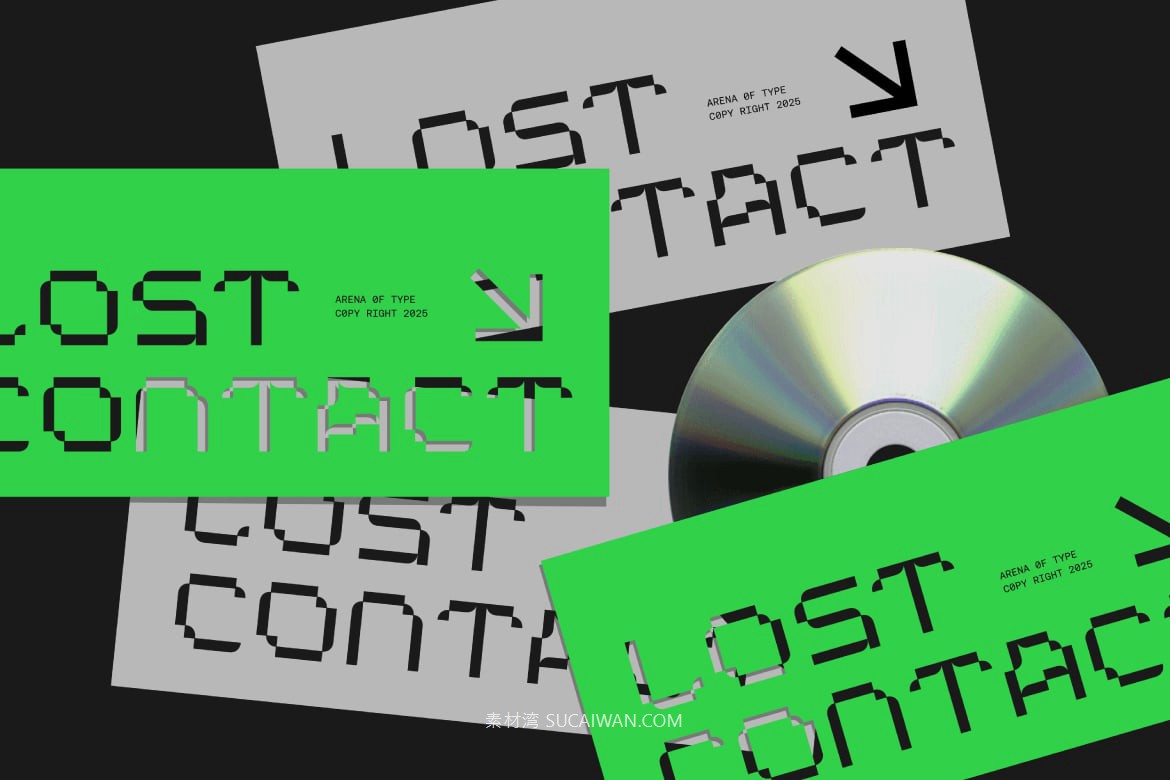 现代复古像素风等宽品牌游戏界面徽标设计Y2K装饰英文字体 AOT Lost Contact – Contemporary Pixel Font 设计素材 第7张-素材湾丨精选海外优质设计素材资源 现代复古像素风等宽品牌游戏界面徽标设计Y2K装饰英文字体 AOT Lost Contact – Contemporary Pixel Font 设计素材 sucaiwan.com