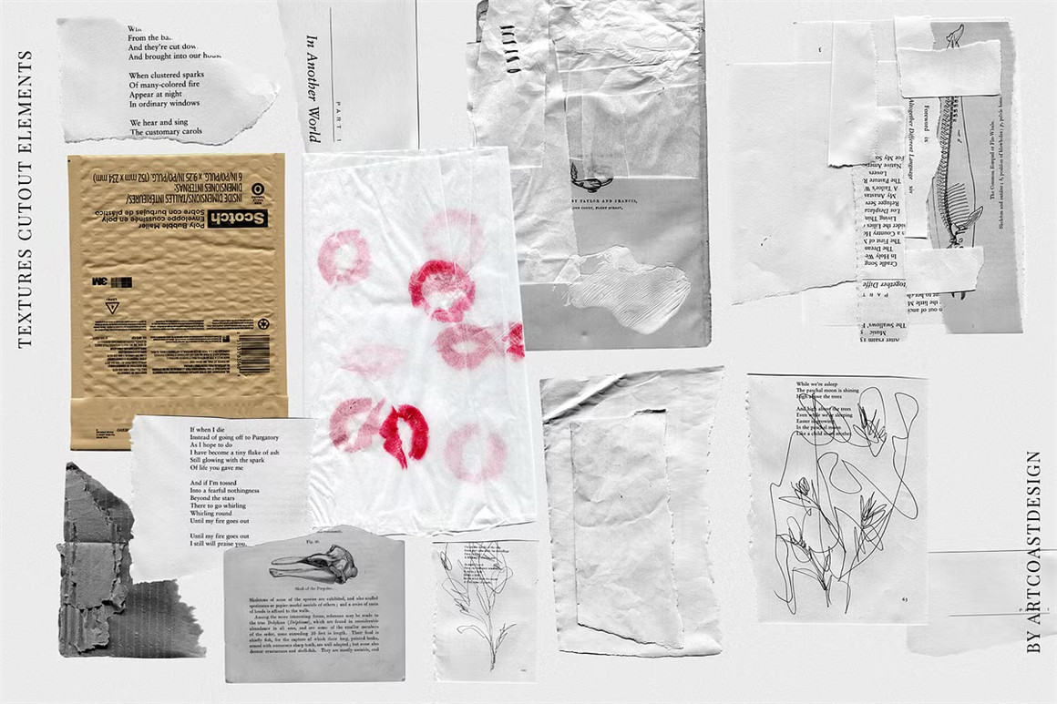 140个复古拼贴涂鸦艺术纸张纸片撕手绘混合PNG图片设计纸背景肌理套装 Grunge Paper Collage & Scribbles , 第7张-素材湾丨精选海外优质设计素材资源 140个复古拼贴涂鸦艺术纸张纸片撕手绘混合PNG图片设计纸背景肌理套装 Grunge Paper Collage & Scribbles , sucaiwan.com