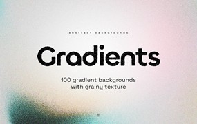 100款时尚梦幻抽象艺术颗粒噪点渐变科幻背景底纹ai矢量设计素材 100 Gradients by Inartflow