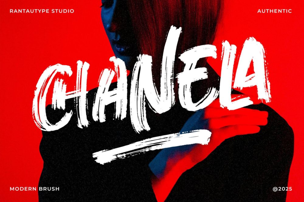 现代时尚杂志包装邀请函徽标设计手写英文字体安装包 Chanela Authentic Brush Font , 第1张-素材湾丨精选海外优质设计素材资源 现代时尚杂志包装邀请函徽标设计手写英文字体安装包 Chanela Authentic Brush Font , sucaiwan.com