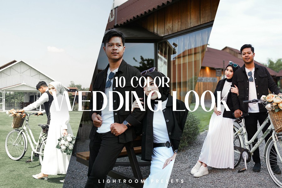 10组现代优雅温暖色调婚礼情侣照片调色Lightroom预设 10 Wedding Look Presets , 第1张-素材湾丨精选海外优质设计素材资源 10组现代优雅温暖色调婚礼情侣照片调色Lightroom预设 10 Wedding Look Presets , sucaiwan.com