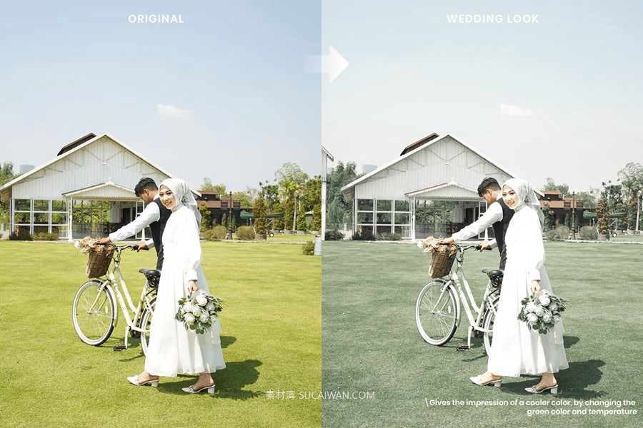 10组现代优雅温暖色调婚礼情侣照片调色Lightroom预设 10 Wedding Look Presets , 第3张-素材湾丨精选海外优质设计素材资源 10组现代优雅温暖色调婚礼情侣照片调色Lightroom预设 10 Wedding Look Presets , sucaiwan.com