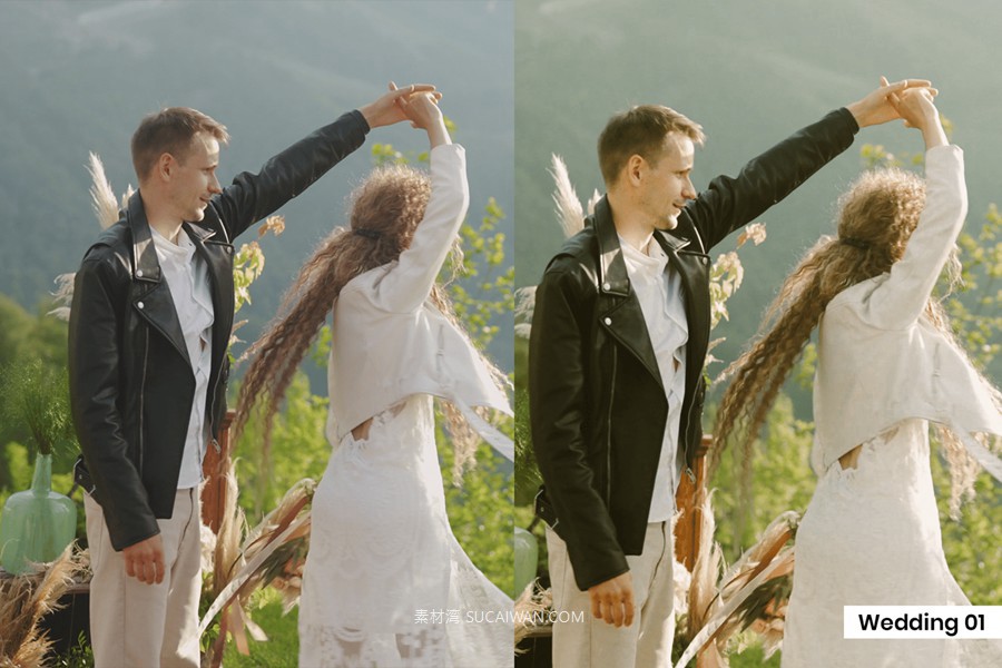 10组现代优雅温暖色调婚礼情侣照片调色Lightroom预设 10 Wedding Look Presets , 第4张-素材湾丨精选海外优质设计素材资源 10组现代优雅温暖色调婚礼情侣照片调色Lightroom预设 10 Wedding Look Presets , sucaiwan.com