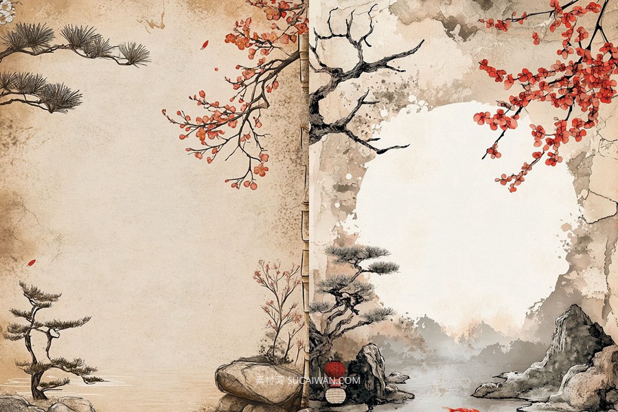 433组Ai智能Mj生成剪贴簿边框手机电脑壁纸提示词关键词咒语+背景图片 433 Ai Art Prompts for Scrapbooks Vol 4 , 第5张-素材湾丨精选海外优质设计素材资源 433组Ai智能Mj生成剪贴簿边框手机电脑壁纸提示词关键词咒语+背景图片 433 Ai Art Prompts for Scrapbooks Vol 4 , sucaiwan.com