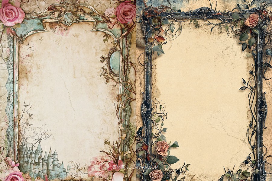 433组Ai智能Mj生成剪贴簿边框手机电脑壁纸提示词关键词咒语+背景图片 433 Ai Art Prompts for Scrapbooks Vol 4 , 第14张-素材湾丨精选海外优质设计素材资源 433组Ai智能Mj生成剪贴簿边框手机电脑壁纸提示词关键词咒语+背景图片 433 Ai Art Prompts for Scrapbooks Vol 4 , sucaiwan.com