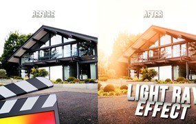 FCPX插件：全新电影级光线照射视觉效果插件 Ryan Nangle Light Ray Effect