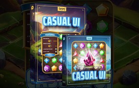 660组休闲游戏UI交互点击移动碰撞爆炸冲击等无损音效素材 Boom Library Casual UI Construction Kit WAV