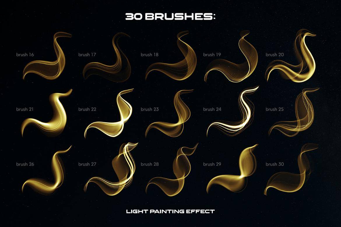 30款霓虹灯科技光条发光线条绘画效果procreate笔刷画笔素材 Light Painting Procreate Brushes , 第2张-素材湾丨精选海外优质设计素材资源 30款霓虹灯科技光条发光线条绘画效果procreate笔刷画笔素材 Light Painting Procreate Brushes , sucaiwan.com