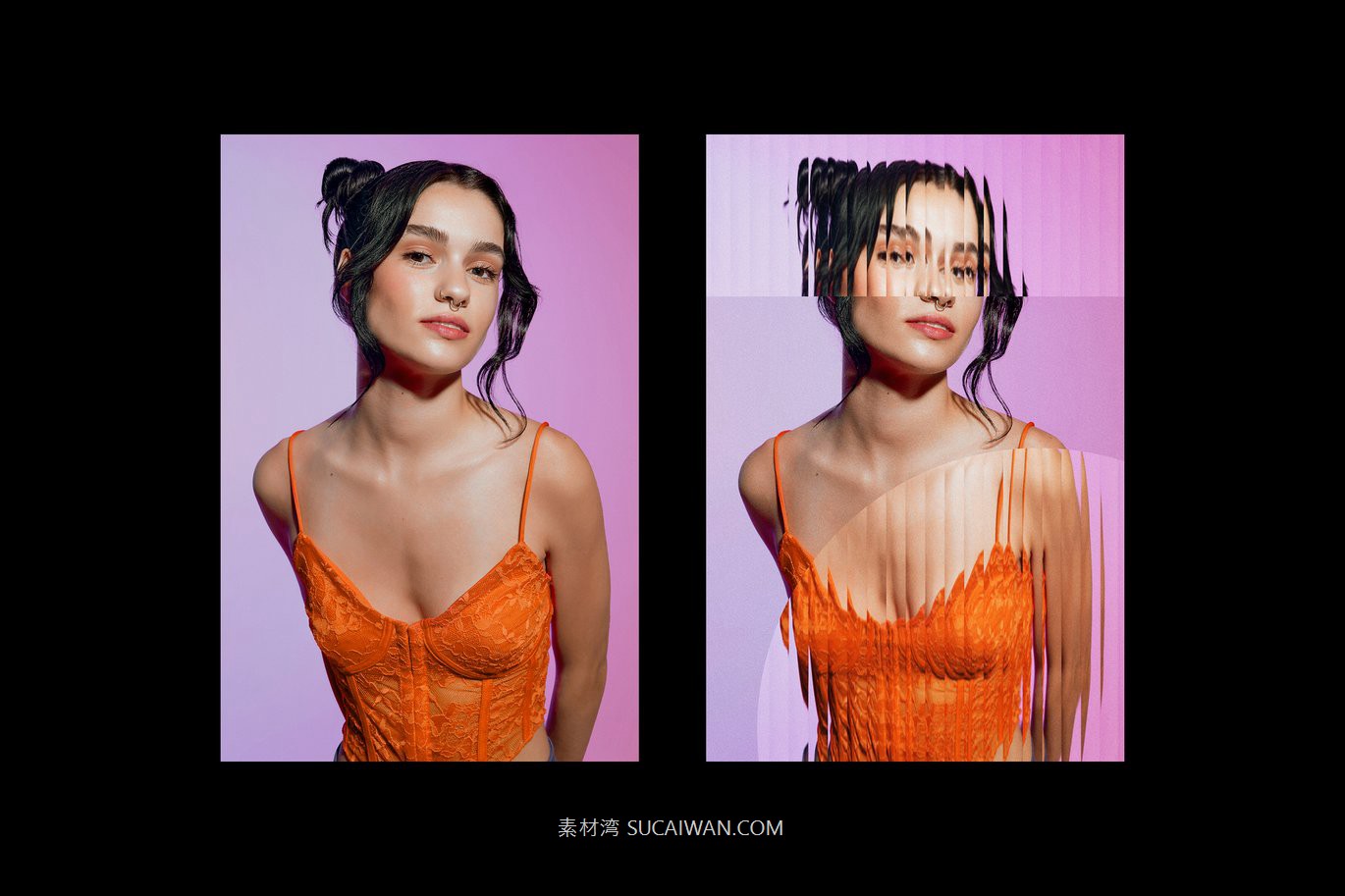 玻璃折射模糊海报效果ps特效滤镜样机 Glass Refraction Poster Effect , 第2张-素材湾丨精选海外优质设计素材资源 玻璃折射模糊海报效果ps特效滤镜样机 Glass Refraction Poster Effect , sucaiwan.com