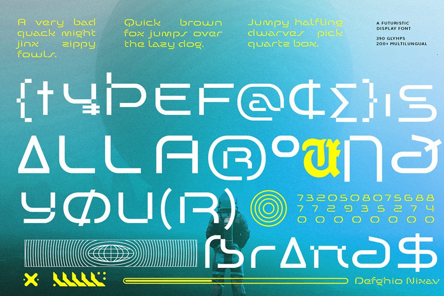 时尚未来科幻赛博朋克品牌海报徽标设计无衬线英文字体安装包 UT Defghio Nixav – A Futuristic Display Font 设计素材 第10张-素材湾丨精选海外优质设计素材资源 时尚未来科幻赛博朋克品牌海报徽标设计无衬线英文字体安装包 UT Defghio Nixav – A Futuristic Display Font 设计素材 sucaiwan.com