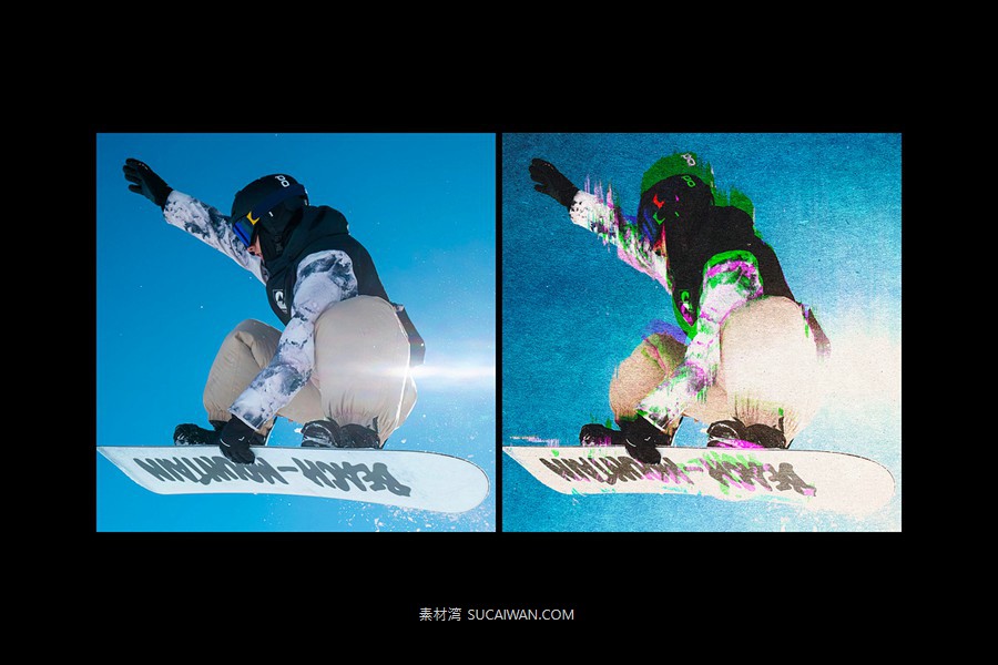 复古故障错位矩阵照片效果ps特效滤镜样机 Glitch Print Photo Template , 第2张-素材湾丨精选海外优质设计素材资源 复古故障错位矩阵照片效果ps特效滤镜样机 Glitch Print Photo Template , sucaiwan.com