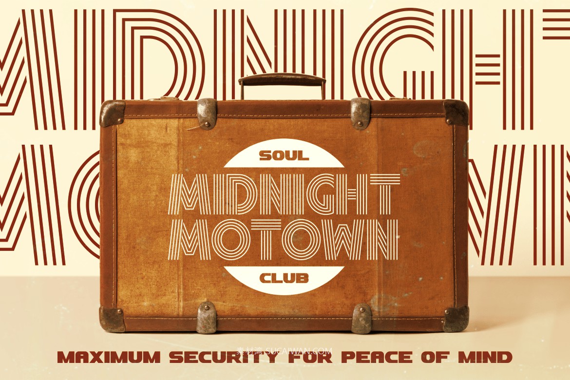 时尚复古品牌海报徽标包装设计装饰英文字体安装包 Retro Rush – Retro Font , 第4张-素材湾丨精选海外优质设计素材资源 时尚复古品牌海报徽标包装设计装饰英文字体安装包 Retro Rush – Retro Font , sucaiwan.com