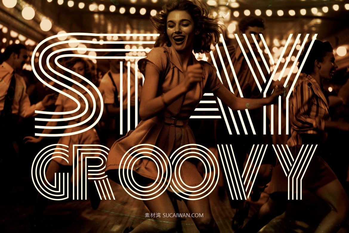 时尚复古品牌海报徽标包装设计装饰英文字体安装包 Retro Rush – Retro Font , 第5张-素材湾丨精选海外优质设计素材资源 时尚复古品牌海报徽标包装设计装饰英文字体安装包 Retro Rush – Retro Font , sucaiwan.com