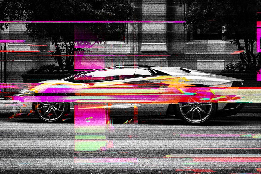 故障失真扭曲照片效果ps特效滤镜样机 Glitch Template Effect , 第4张-素材湾丨精选海外优质设计素材资源 故障失真扭曲照片效果ps特效滤镜样机 Glitch Template Effect , sucaiwan.com