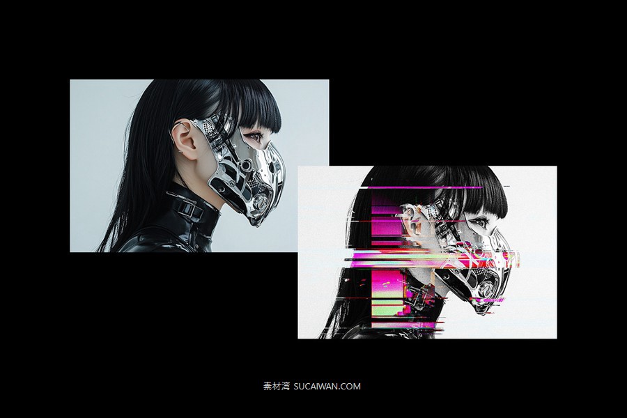 故障失真扭曲照片效果ps特效滤镜样机 Glitch Template Effect , 第3张-素材湾丨精选海外优质设计素材资源 故障失真扭曲照片效果ps特效滤镜样机 Glitch Template Effect , sucaiwan.com