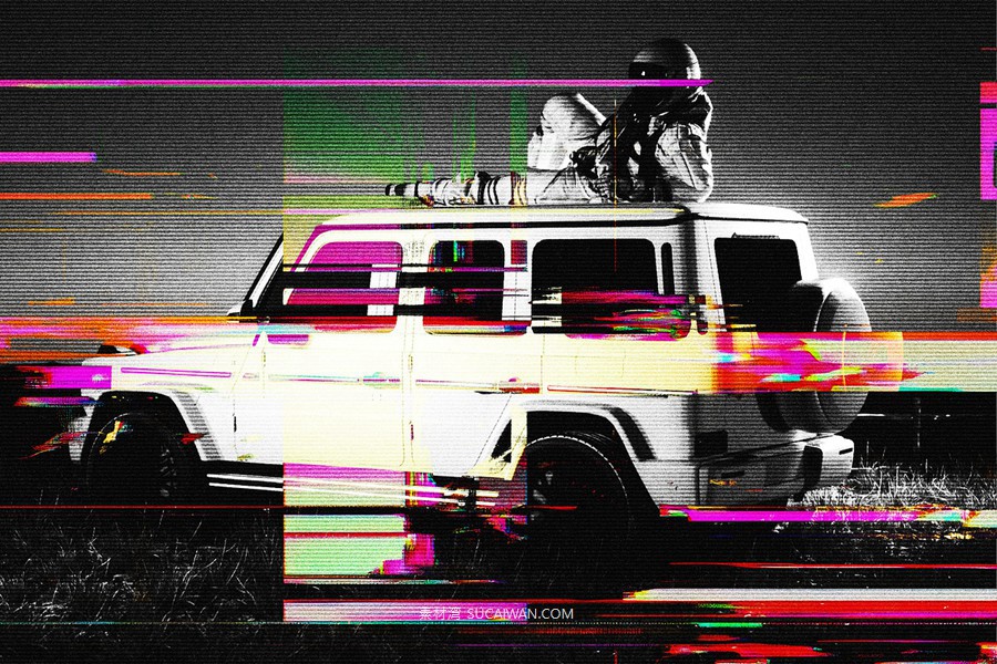 故障失真扭曲照片效果ps特效滤镜样机 Glitch Template Effect , 第2张-素材湾丨精选海外优质设计素材资源 故障失真扭曲照片效果ps特效滤镜样机 Glitch Template Effect , sucaiwan.com
