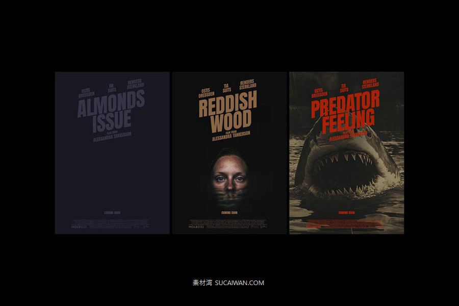 12组复古惊悚恐怖电影预告片海报设计PSD模版 Horror Movie Posters Collection , 第5张-素材湾丨精选海外优质设计素材资源 12组复古惊悚恐怖电影预告片海报设计PSD模版 Horror Movie Posters Collection , sucaiwan.com