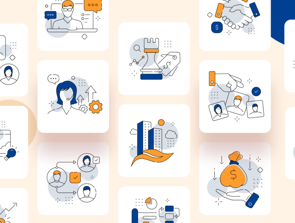 24款商业办公业务管理矢量插图图标设计AI/XD/EPS/Figma格式素材包 Business and management icon set , 第2张-素材湾丨精选海外优质设计素材资源 24款商业办公业务管理矢量插图图标设计AI/XD/EPS/Figma格式素材包 Business and management icon set , sucaiwan.com