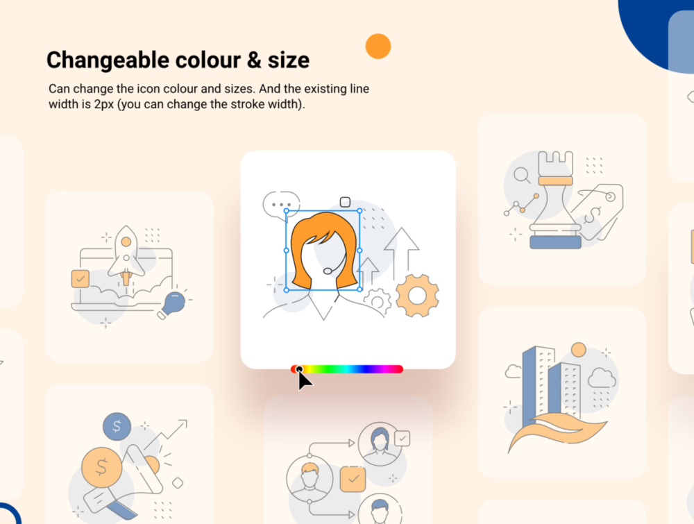 24款商业办公业务管理矢量插图图标设计AI/XD/EPS/Figma格式素材包 Business and management icon set , 第5张-素材湾丨精选海外优质设计素材资源 24款商业办公业务管理矢量插图图标设计AI/XD/EPS/Figma格式素材包 Business and management icon set , sucaiwan.com