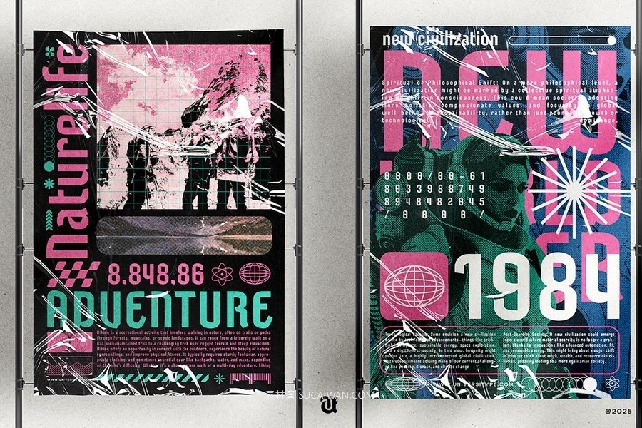 现代复古品牌海报徽标设计无衬线英文字体安装包 Rosantura – A Unique Display Font , 第2张-素材湾丨精选海外优质设计素材资源 现代复古品牌海报徽标设计无衬线英文字体安装包 Rosantura – A Unique Display Font , sucaiwan.com