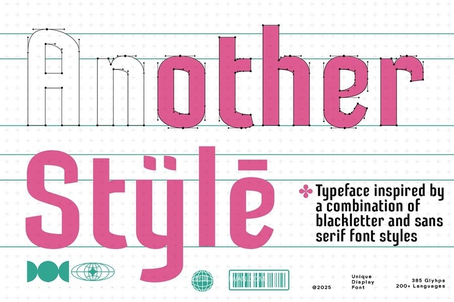 现代复古品牌海报徽标设计无衬线英文字体安装包 Rosantura – A Unique Display Font , 第4张-素材湾丨精选海外优质设计素材资源 现代复古品牌海报徽标设计无衬线英文字体安装包 Rosantura – A Unique Display Font , sucaiwan.com