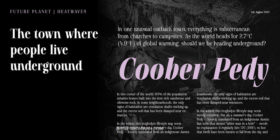 12款字重现代优雅标题标签杂志标题徽标logo设计psai衬线英文字体安装包 MyFonts – Gatara Font Family 设计素材 sucaiwan.com