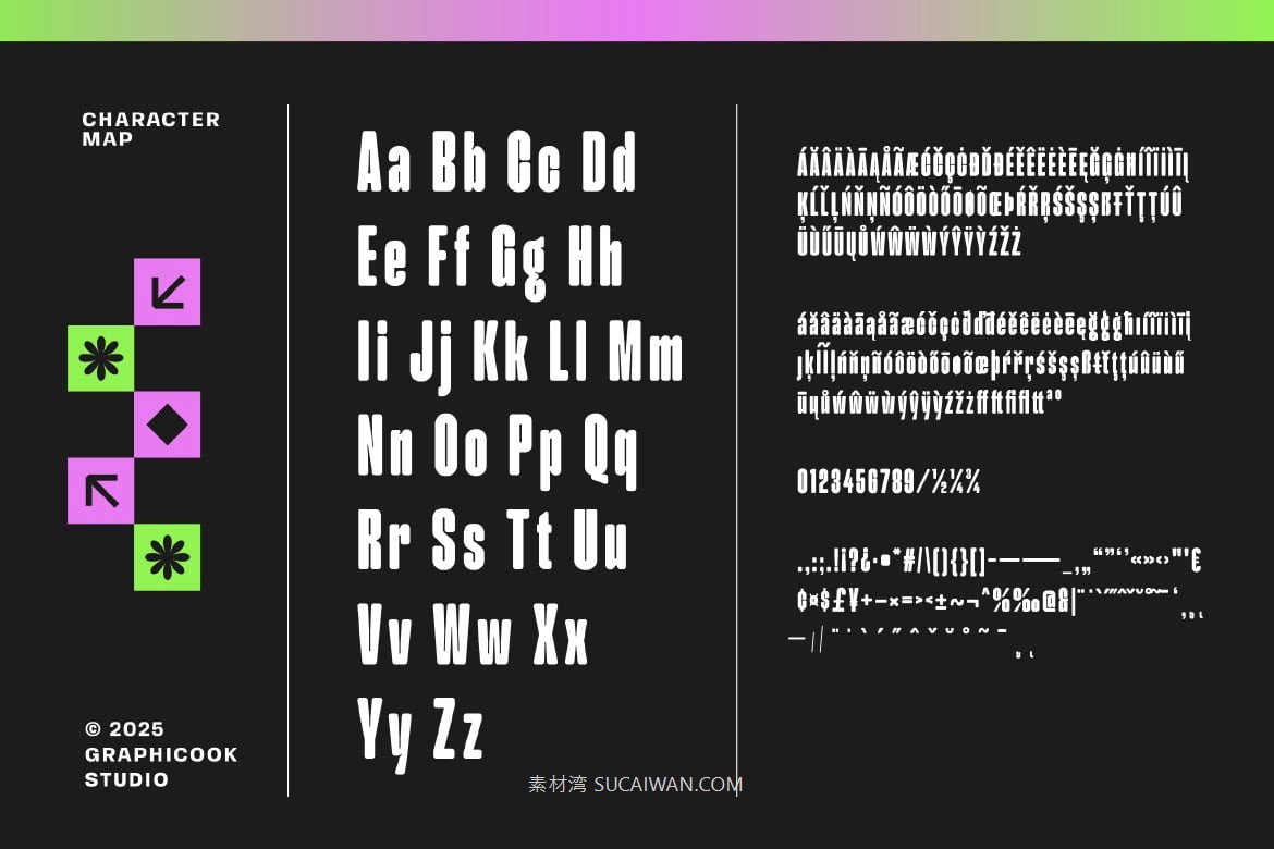 现代时尚杂志包装徽标设计无衬线英文字体安装包 Trapsan 设计素材 sucaiwan.com