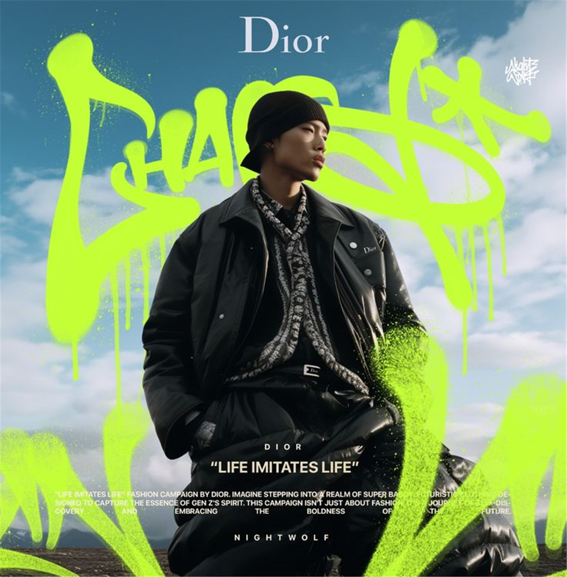 40个街头嘻哈说唱Y2K手绘涂鸦喷漆标签logo字母标语PNG免扣设计套装 NIGHTWOLF Tag Pack , sucaiwan.com